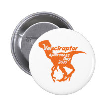 Velociraptor Awareness Day Buttons