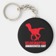 Velociraptor Awareness Day Key Chain