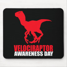 Velociraptor Awareness Day Mouse Mat