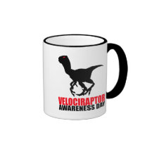 Velociraptor Awareness Day Mugs