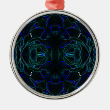 Velvet Roses No. 1 Abstract Christmas Ornaments