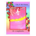 Ven a mi fiesta de cumpleaños 2 custom invitations