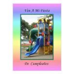 Ven a Mi Fiesta de Cumpleaños 4 Personalized Announcement