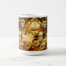 Venetian Carnival Masks Coffee Mugs