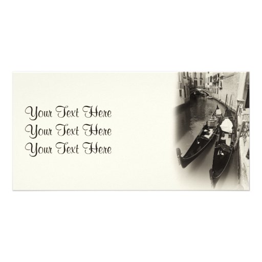 Venetian Gondolas Photo Card