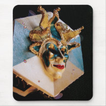 Venetian Mask Sculpture Mouse Mat