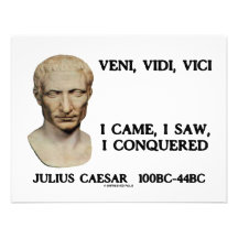 Veni, Vidi, Vici - I Came, I Saw, I Conquered Invitations