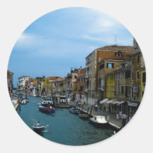 Venice 2 round stickers