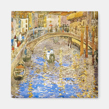 Venice Canal Scene (Italy)- by Prendergast Magnets