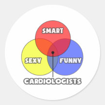Venn Diagram .. Cardiologists Sticker