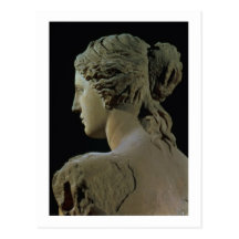 Venus de Milo, detail of the back of the head, Hel Post Card
