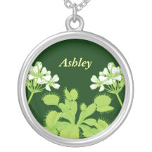 Venus Flytrap Floral Art Necklace