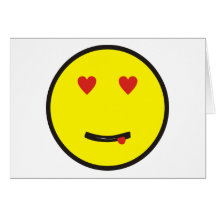 verliebter smilie in love karten