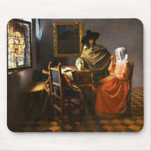Vermeer The Glass of Wine Mouse Pad