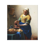 Vermeer The Milkmaid Canvas Wrap Gallery Wrapped Canvas