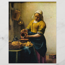 Vermeer's Maidservant Pouring Milk (circa 1660) Personalised Flyer