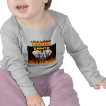 Vermont Hottie fire and red marble heart. Shirt