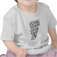 Vermont in Tagxedo Tshirts