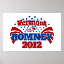 Vermont with Romney 2012 Print