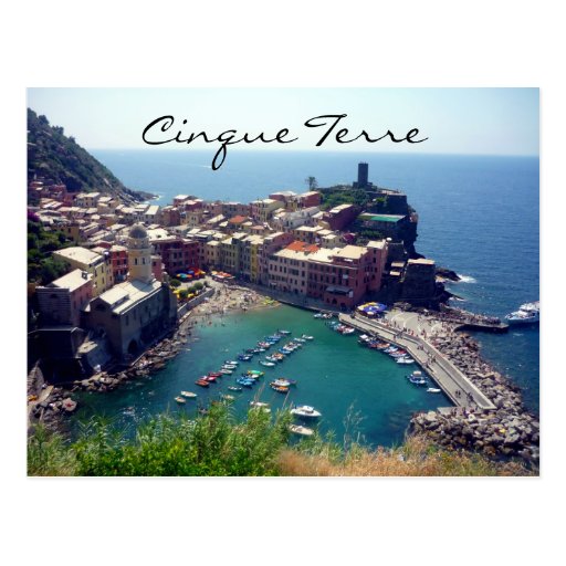 vernazza cinque terre postcard