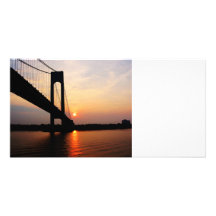 Verrazano Bridge at Dawn Customised Photo Card