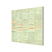 Verso State of Texas Gallery Wrapped Canvas