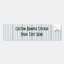 Vertical Stripes 1 - Blue Bumper Sticker