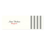 Vertical Stripes White, Grey Business Card Templates