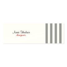 Vertical Stripes White, Grey Business Card Templates