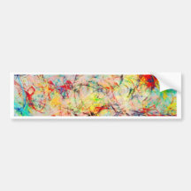 very abstract bumper sticker
