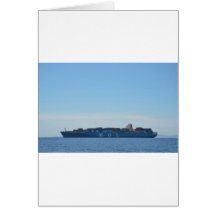 Very Large Container Ship Greeting Cards