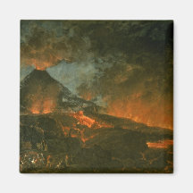 Vesuvius Erupting Refrigerator Magnets