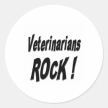 Veterinarians Rock! Sticker