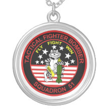 VF-51 Screaming Eagles F-14 Tomcat Necklace