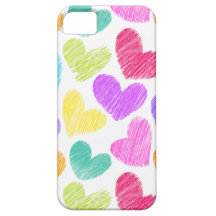 Vibrant hearts iPhone 5 Case