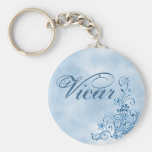 Vicar Keychain: Sky Blue Elegance
