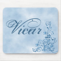 Vicar Mousepad: Sky Blue Elegance