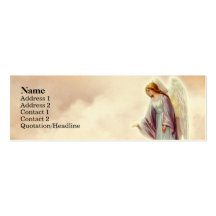 Victorian Angel Skinny Profile Cards Business Card Template