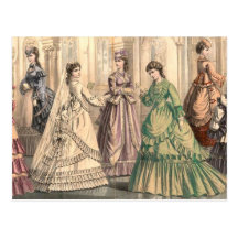 Victorian Bride and Attendants Postcards