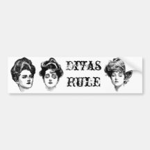 Victorian Divas Bumper Stickers