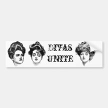 Victorian Divas Bumper Stickers