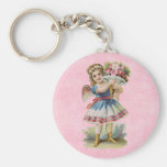 Victorian Floral Angel Keychain