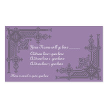 Victorian Fretwork Business Card