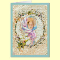 VICTORIAN GIRL HARRISON FISHER STYLE PRINT cropped cards