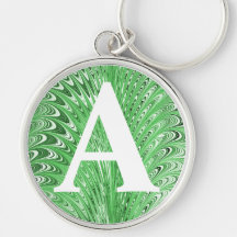 Victorian Marbled Paper Personalised Initial Key Chains