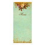 Victorian Rose Elegant Menu Card Full Color Rack Card