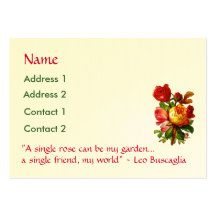 Victorian Rose Template Business Card