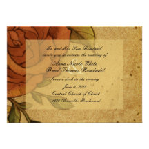 Victorian Rose Vintage Wedding Invitation