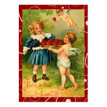 Victorian Valentine Love Notes Business Card