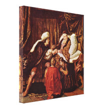 Victors in January - Jacob blesses Josephs sons Stretched Canvas Prints